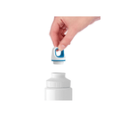 Tefal, Drink 2 Go Bottle, Light Steel, 0.6 L, White & Blue