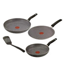 Tefal, 4-Piece Natura Marble Non-Stick Frying Pan Set with Spatula