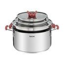 Tefal, Opti'Space Set of 3 Saucepans 18/20/24 cm + lids - Induction