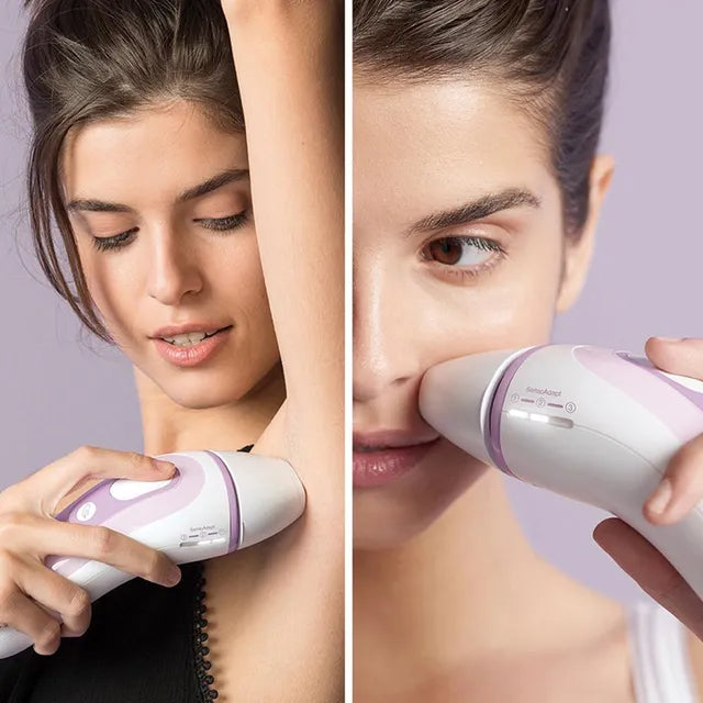 Braun IPL precision head allows you to tackle smaller or trickier areas like face, bikini and underarms