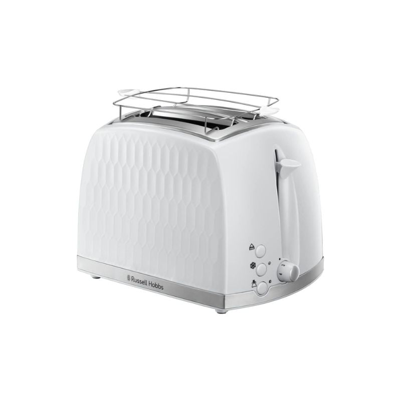 Russell Hobbs, Honeycomb White 2 Slice Toaster