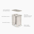Joseph Joseph, Tota Luxe 90L Ecru Laundry Separation Basket