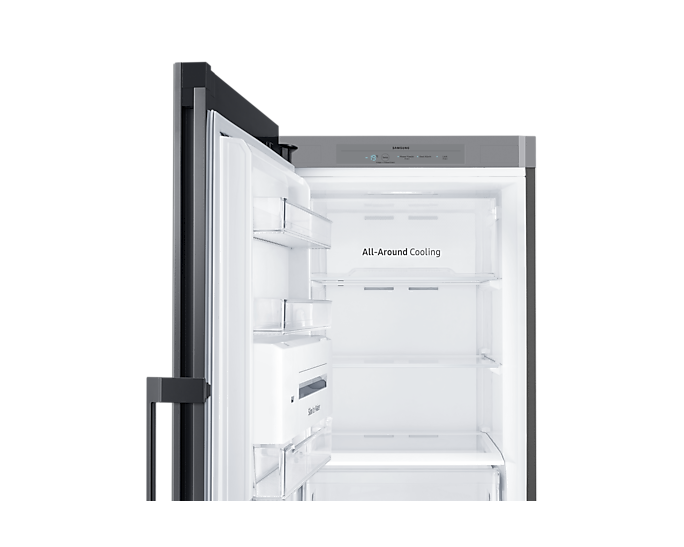 Samsung, Bespoke RZ32A74A522/EU Tall One Door Freezer with SpaceMax™ Technology - Clean Black
