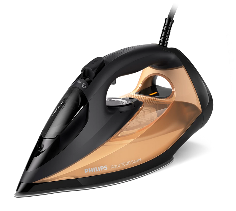 Philips, 7000 Series HV Steam Iron Black/Gold