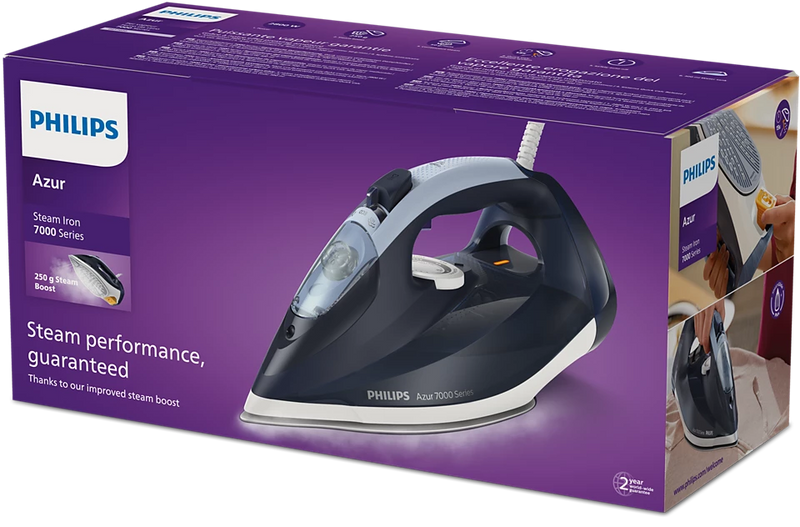 Philips, 7000 Series HV Steam Iron Dark Blue