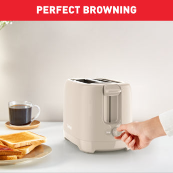 Tefal, Morning Toaster 2Slot, FairGrey Plastic, 850W