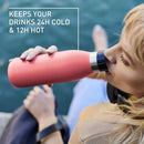 Tefal, Bludrop Bottle 0.5L Pink Full Coat