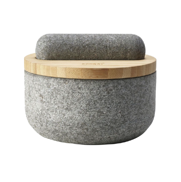 Joseph Joseph, Dash Pestle & Mortar With Bamboo Lid – Granite