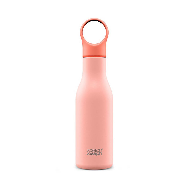 Joseph Joseph, Loop 500ml Stainless-steel Vacuum Insulated Water Bottle, Coral