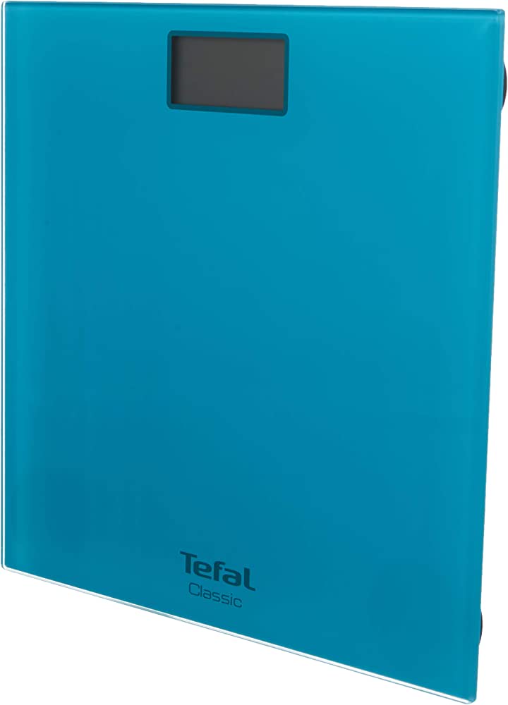 Tefal, Classic bathroom scale, maximum capacity 160kg, Auto ON / OFF, glass surface, blue