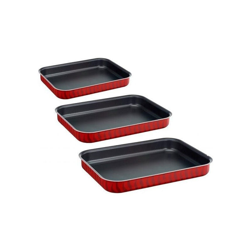 Tefal, Tempo Flame Set of 3 Oven Dish 29×22 31×24 37×27 cm