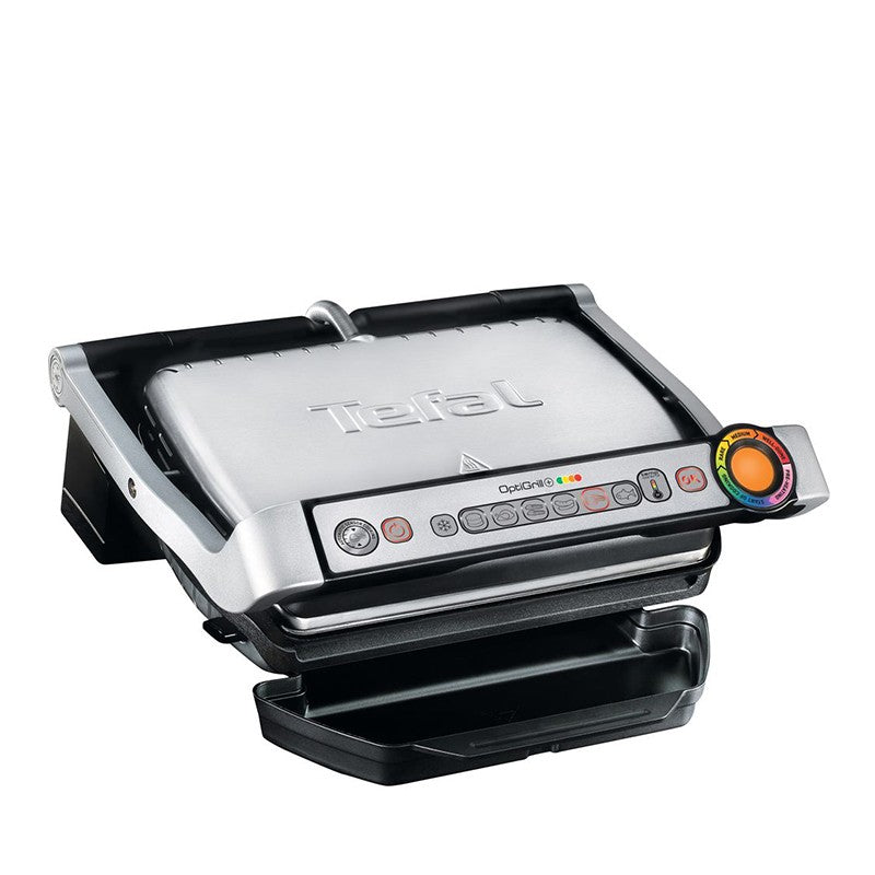 Tefal, Optigrill+ Barbecue Electric Grill Gc712D28 (Silver-Toned)