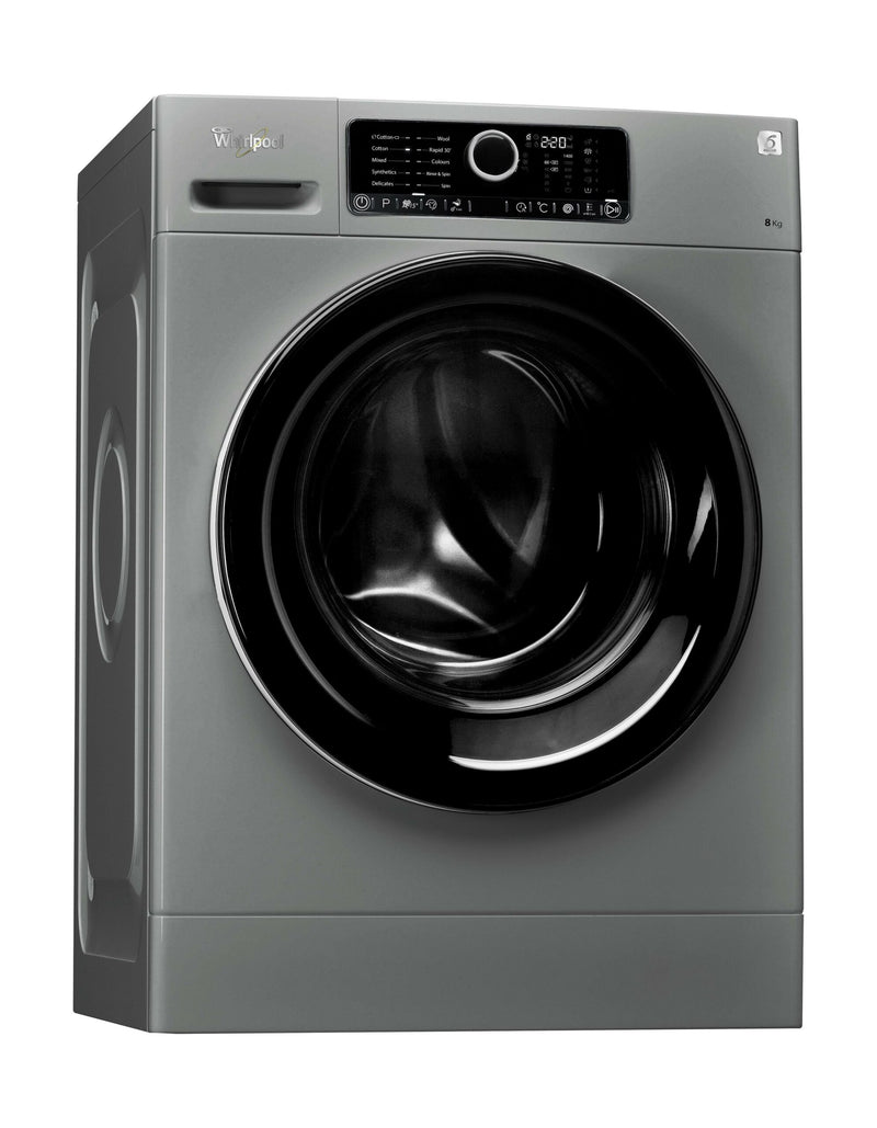 Whirlpool, Freestanding Front Loading Washing Machine, 8 KG, 1200 RPM, Silver