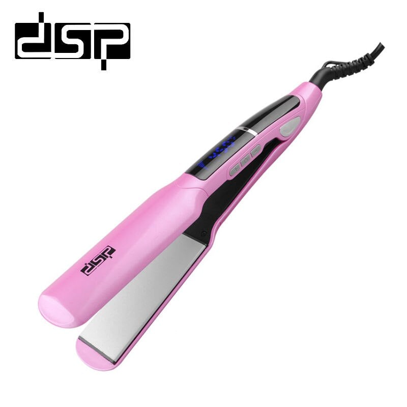 DSP, Professional Ceramic Hair Straightener, 450F LCD Digital Booster,Pink
