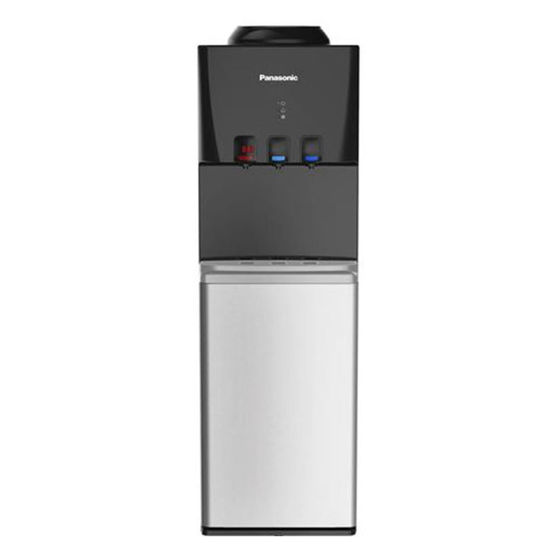 Panasonic, Top-Load Freestanding Water Dispenser, 3 Water Tank Types, Black & Silver