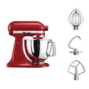 Kitchenaid, Artisan Stand Mixer 4.8L Empire Red Ice Cream Bundle