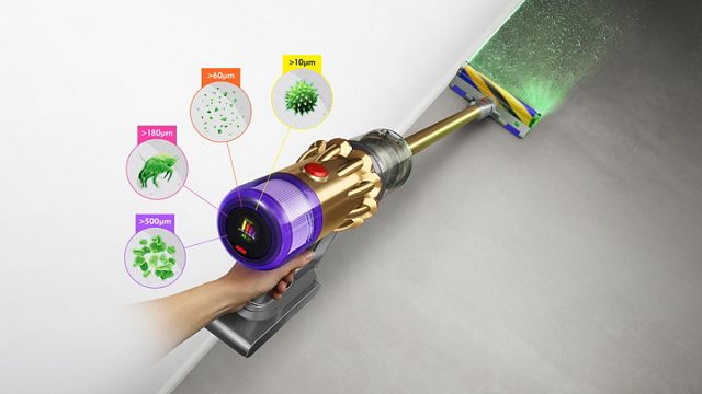 Dyson, V12 Detect Slim Absolute, Gold